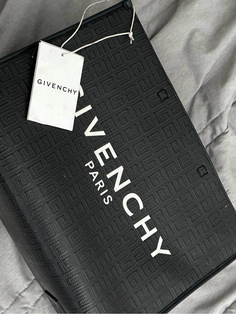 Givenchy Black Logo Tote with Gold Accents